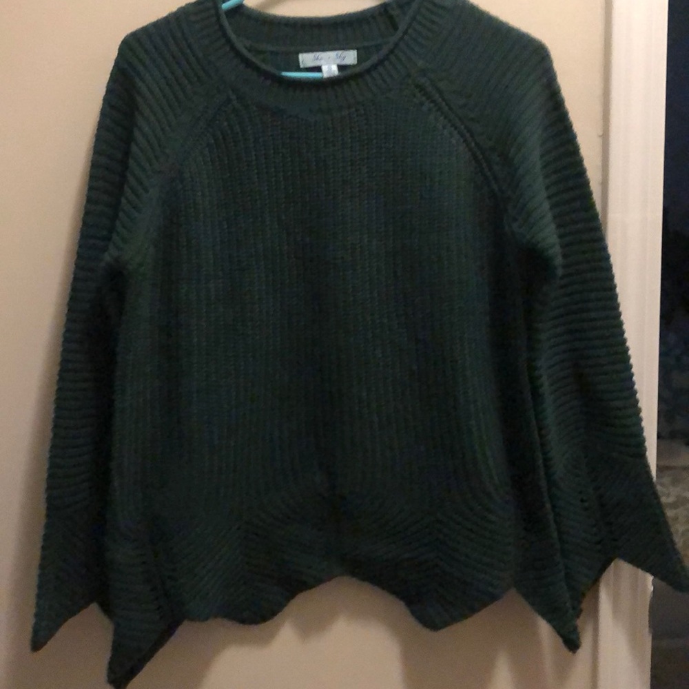 She + Sky Scalloped Sweater